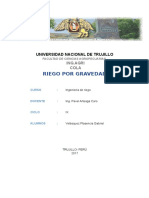 Sistema de Riego Por Gravedad