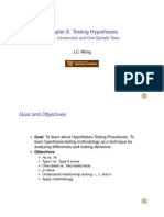 Hypotheses Test 1 Handout