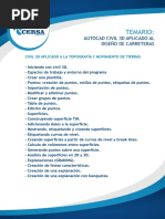 Temario Autocad Civil 3d