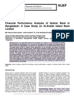 Financial Performance Analysis of Islamic Bank in Bangladesh: A Case Study On Al-Arafah Islami Bank Limited