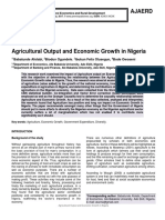 Agricultural Output and Economic Growth in Nigeria