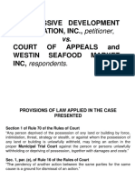 Progressive Development CORPORATION, INC., Petitioner, Court OF Appeals and Westin Seafood Market INC, Respondents