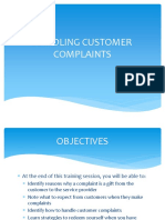 Handling Customer Complaints