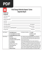 Flood Damage Reduction Segment - System Inspection Report