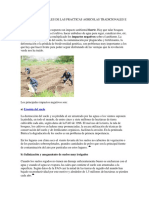 Efectos Ambientales de Las Practicas Agricolas Tradicionales e Industriales