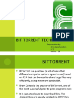 Bit Torrent Technology: Presentation By: Arya Jayachandran