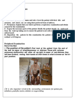 Respiratory Examination: The Position of The Patient