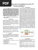 Control Analogico de La Velocidad de Un Motor DC