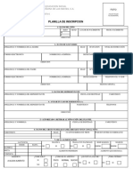 Planilla de Inscripcion 1