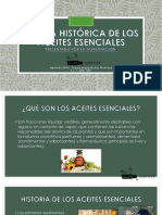 Reseña Histórica de Los Aceites Esenciales