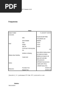 Frequencies: FREQUENCIES VARIABLES Lamamerokok /barchart Freq /order Analysis