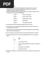 Drainage Design Criteria