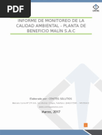 Informe de Monitoreo de La Calidad Ambiental y Ocupacional de La Planta de Beneficio Malin S