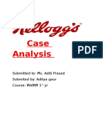 Case Analysis: Submitted To: Ms. Aditi Prasad Submited By: Aditya Gaur Course: MAMM 1 Yr