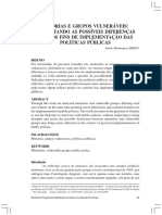 Minorias e Grupos Vulneráveis - Políticas Públicas PDF