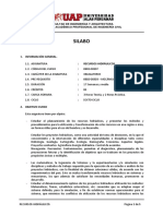 Silabus Recursos Hidraulicos Fiorella PDF