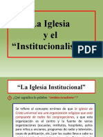 002 - La Iglesia y El Institucionalismo