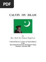 LEE, Francis Nigel. Calvin On Islam