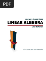 Linear Algebra by Jim Hefferon Solution Manual PDF