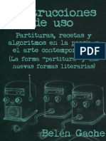 Belén Gache - Instrucciones de Uso. Partituras, Recetas y Algoritmos en La Poesía y El Arte Contemporáneos PDF