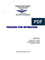 Proceso Por Intimacion