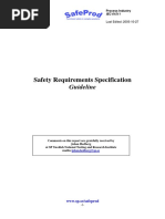 HIPPS Safety Requirements Specification Guideline