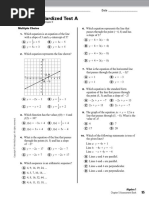 Holt Algebra 1 - Chapter 05 - Standardized Test