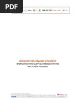 Best Practices - OPERA Accounts Receivable Checklist v5