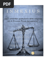 ¿Qué Estándar Probatorio Debe Exigirse en El Proceso Penal Acusatorio-. Revista INMEXIUS, No. 7, JULIO 2017.