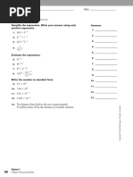 Holt Algebra 1 - Chapter 08 - Quiz 2