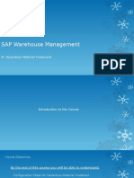 Hazardous Material Treatment in SAP WM