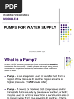 Module 8 - Pumps PDF