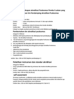 Laporan Rencana Kegiatan Tahapan Akreditasi Puskesmas Pemko S