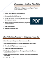 Hard Shut-In Procedure - Drilling Fixed Rig