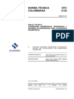 NTC 2130 Dibujo Técnico. Tolerancias Geométricas. Referencias y Sistemas de Referencias para Tolerancias Geométricas