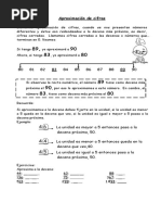 Aproximaciones en Recta Numerica 3 Basico