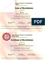 Certificate of Accreditation: Technological University of The Philippines Taguig Campus