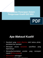 Pendekatan Penerapan Sistem Pengurusan Kualiti ISO 9001