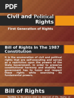 Civil and Political Rights: First Generation of Rights