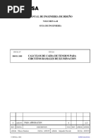 1 - 089. Cálculos de Caída de Tensión para Circuitos Ramales de Iluminación