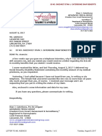 LETTER TO MS. ASENCIO, LANCASTER CAO OF PA Dept of HUMAN SERVICES Re ID NO. 360234927 STAN J. CATERBONE SNAP BENEFITS APPLICATION AUGUST 8, 2017