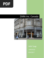 ZARA Inc. Canada: Aditi Tyagi