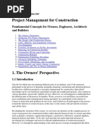 Project Management For Construction and Civil Engg.