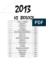 2013 h2 Biology