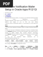 Workflow Notification Mailer Setup in Oracle Apps R12