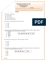 OA1 Numeros y Operaciones (1) Cuarto Básico