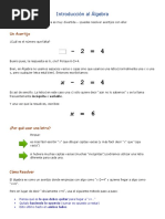 Introducción Al Álgebra