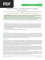 Trigeminal Neuralgia A Case Report With Review of Literature