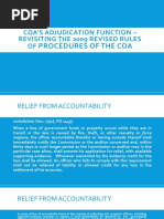 COA's Adjudication Function