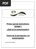 Primer Parcial - Teoría de La Percepción.